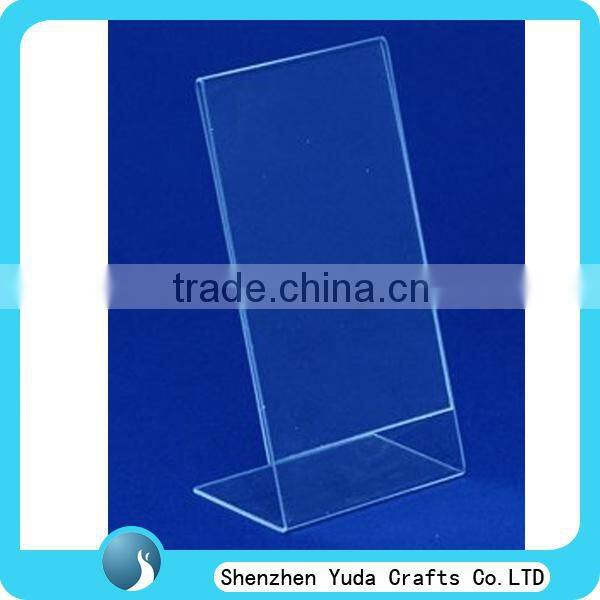 plexiglass insert A4,A5 sigh holder acrylic display stand acrylic card holder menu stand