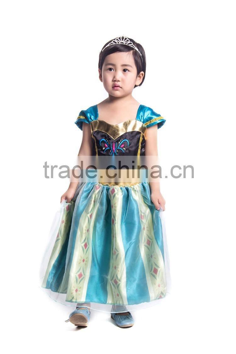 Kapu baby clothing baby girl embroid dress princess dress wholesale price good craft