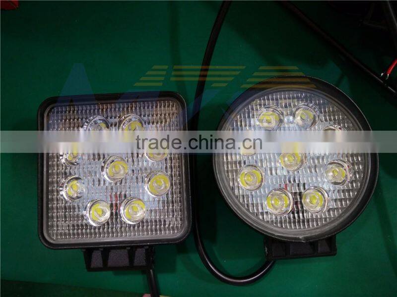 MZ Auto Lamp LED Off Road Lights IP67 HOT 27W led work light LED Headlights for ATV SUV JEEP 2025LM Cheap factory wholesale RoHS