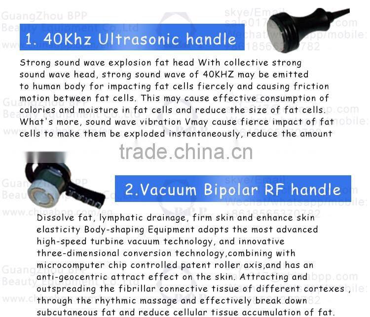 5 heads rf ultrasonic vacuum cavitation system type