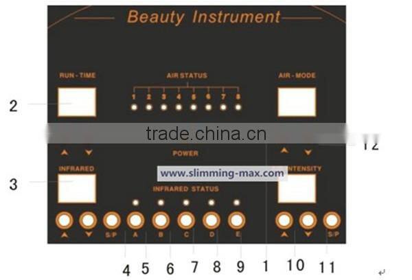 2016 hotsale air pressure suit bodybuilding wraps slimming equipment