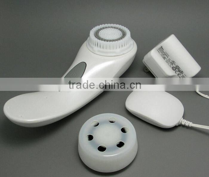 hotsale waterproof sonic body brush with electric waterproof facial body exfoliating rotating brush in home use