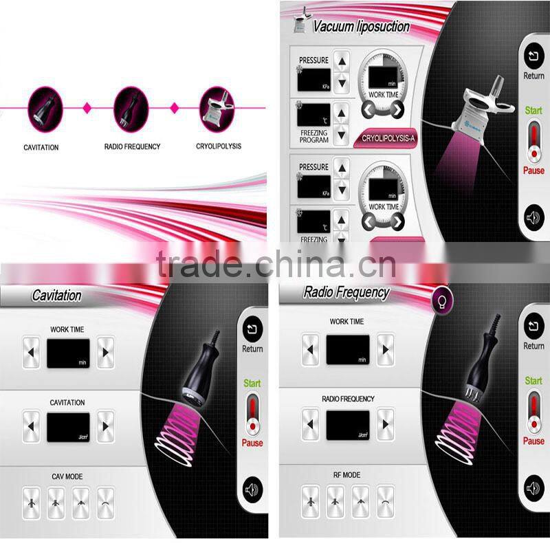 Slim factor!!! cavitacion& lipolysis cryolipolysis cavitation rf cavitation machine rf vacuum