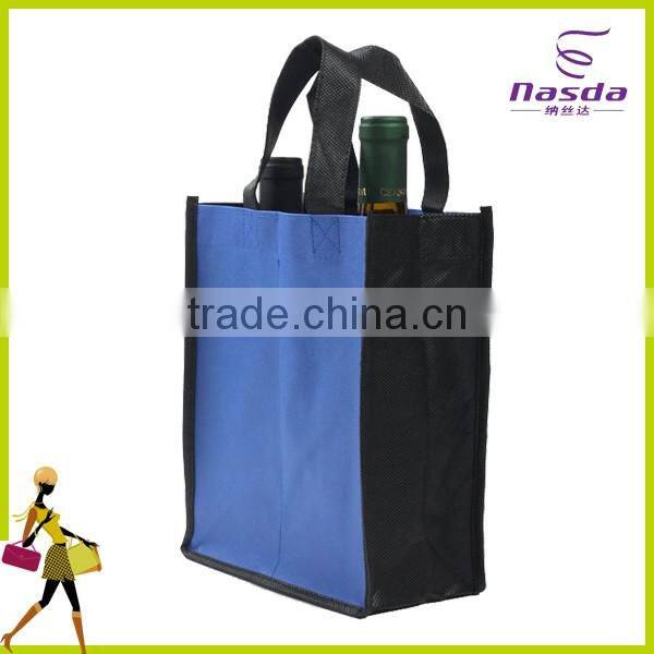 customized promotional 2 bottle wine bag