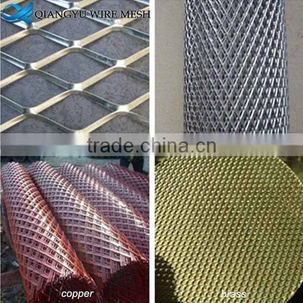 outdoor green color anti dazzle expanded metal mesh fence