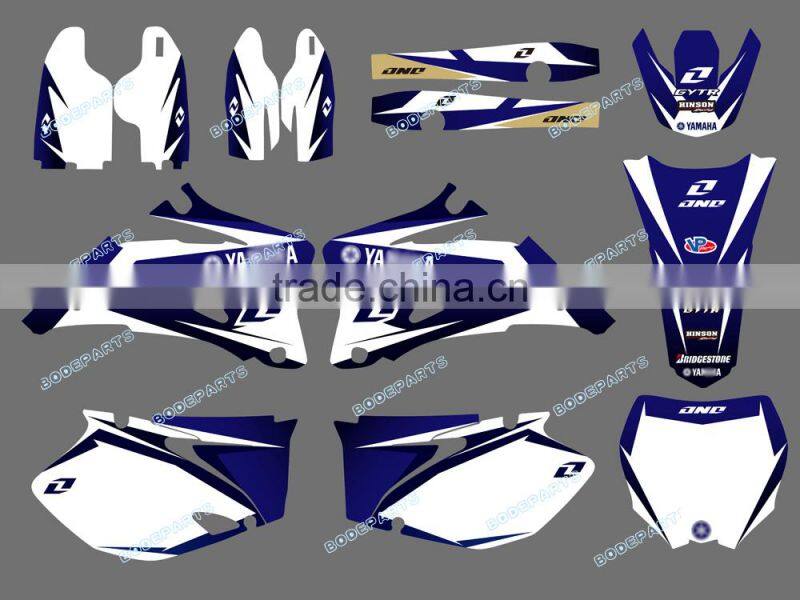 DST0019 New Style TEAM GRAPHICS&BACKGROUNDS DECALS STICKERS Kits for YAMAHA YZ250F YZ450F 4 STROKES 2006-2009