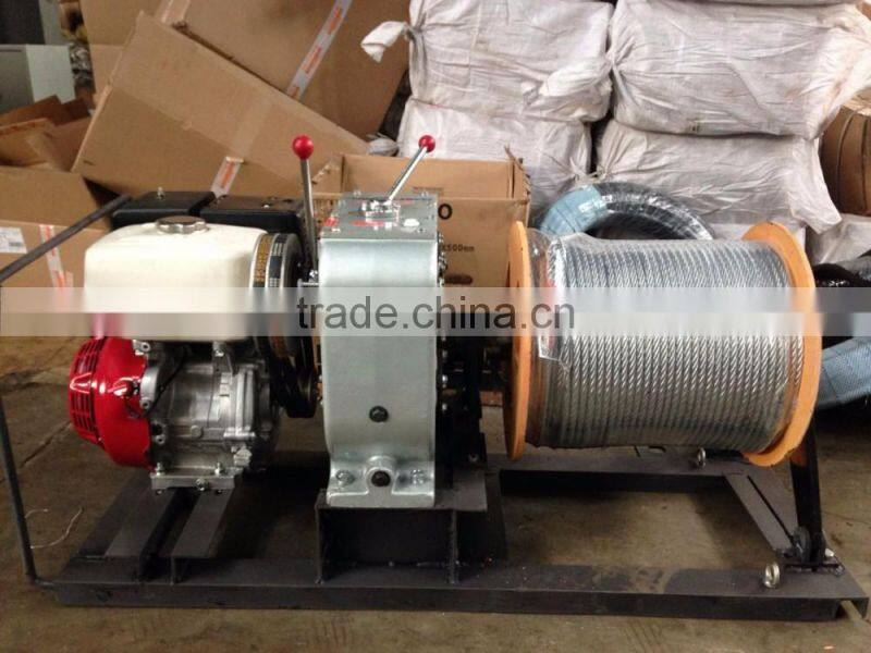 5 Ton HONDA gasoline engine wire rope hoist pulling winch