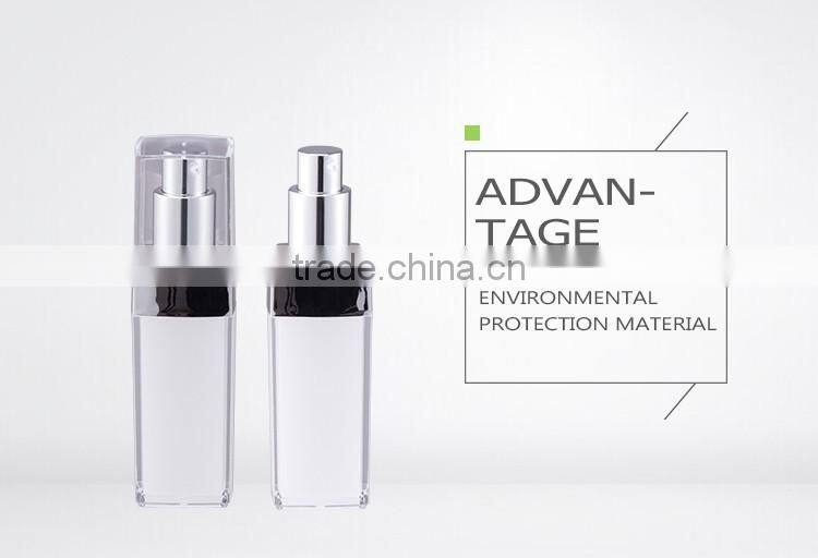 Wholesale high quality square shape cosmetic make up pet cosmetic bottle