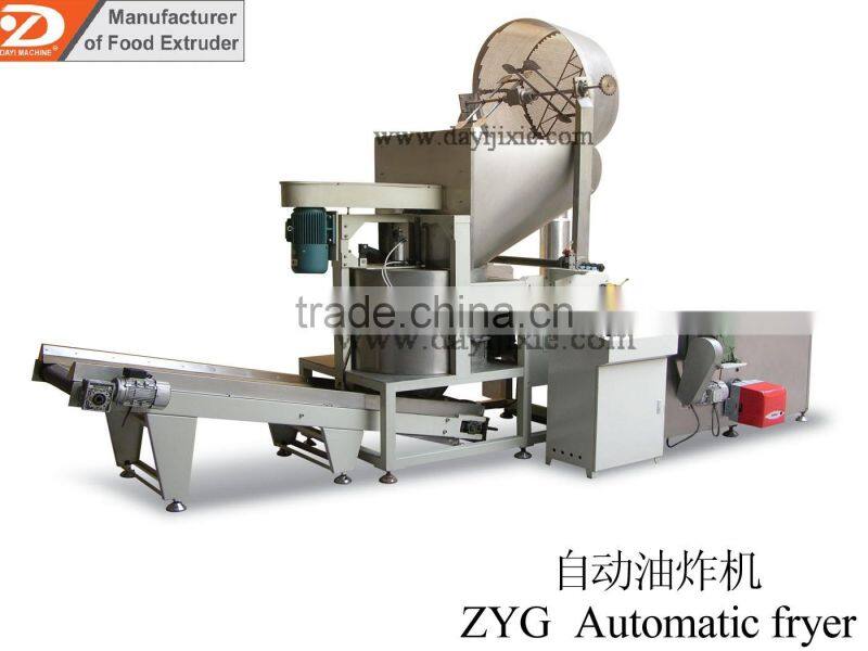 Jinan wheat flour puff snack food fryer Continuous frying line