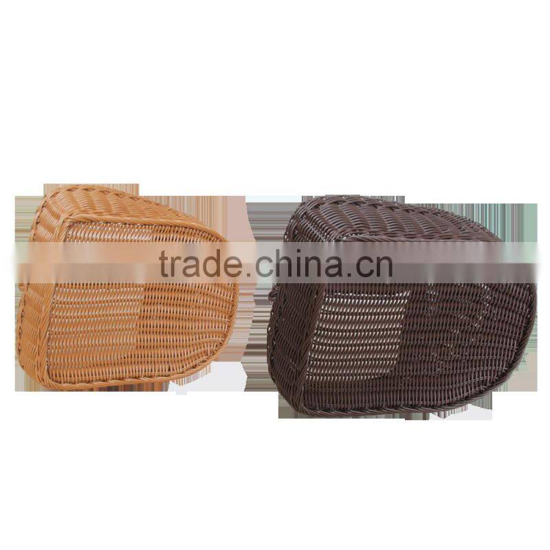 Beautiful plastic weave basket for hotels shoes storage