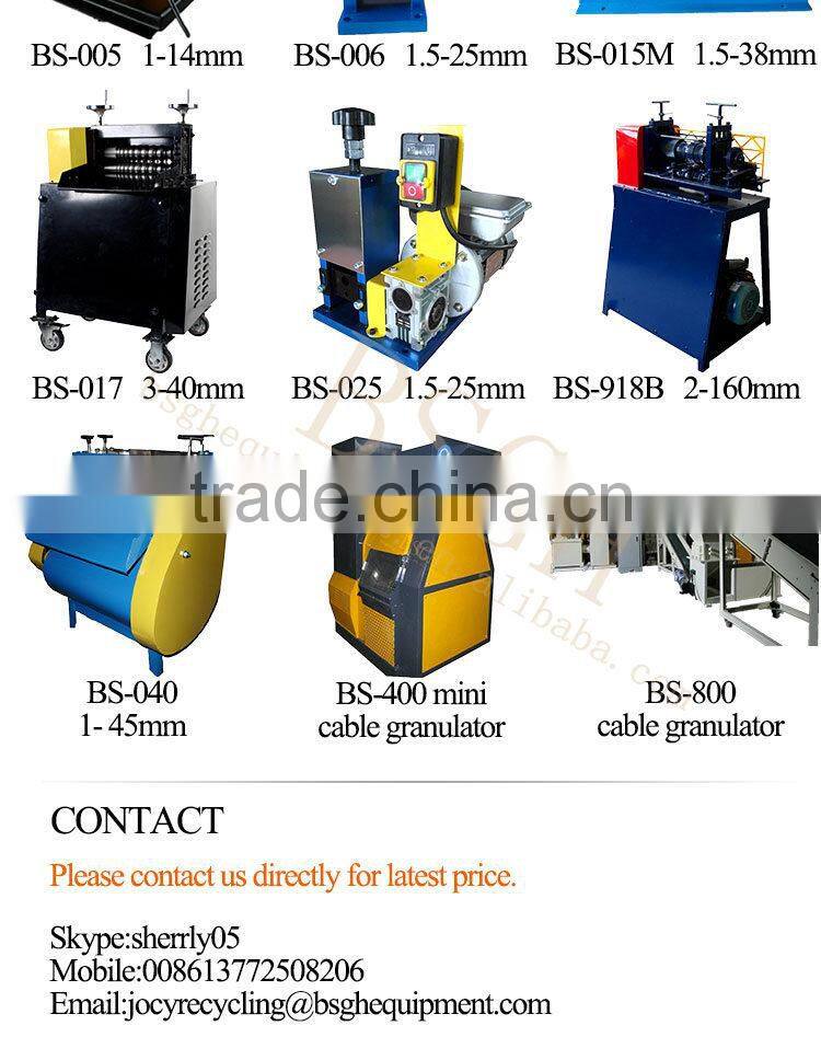 automatic 99% recycling rate air conditioner/refrigerator radiator stripping recycling machine BS-1200P