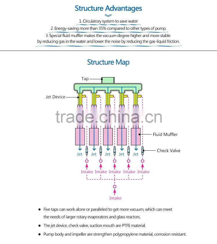 SHZ-C Five -tap All Stainless Steel Multi-purpose Vacuum Pump