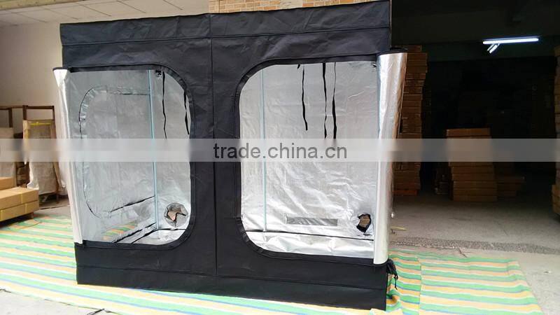 factory price hydroponic grow tent 600D mylar fabric grow tent 240*120*200CM