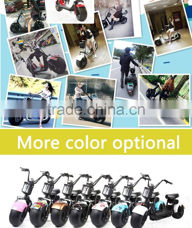 Leadway 60v 800w harley electric scooter e-scooter citycoco with handle bar(L16-08a)