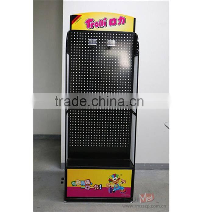 Flooring Standing Supermarket Metal Pegboard for Sale