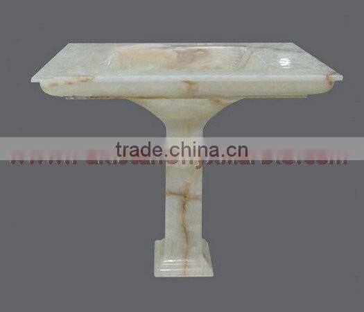 Custome made ONYX PEDESTALS SINKS AND BASINS