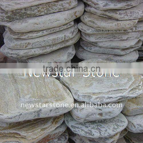 Black roundness garden stone