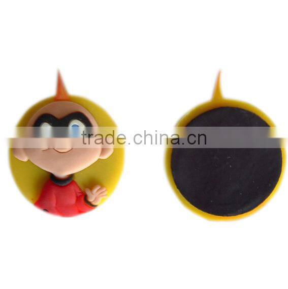 Eco friendly cartoon animal pvc fridge magnet