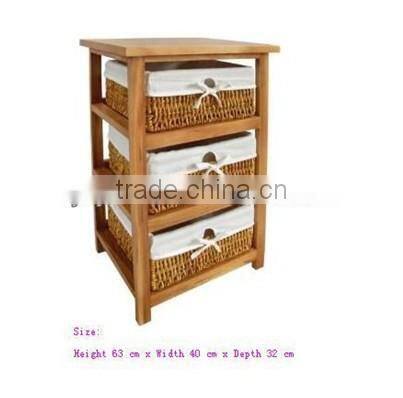 2013 Hotsale Bathroom wicker basket drawers linyi
