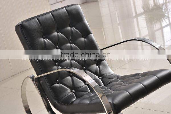 leather cheap rocking chairs BY2619 for livingroom Italy style