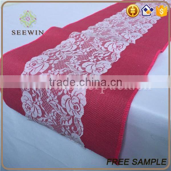 wholesale cheap burlap table runner