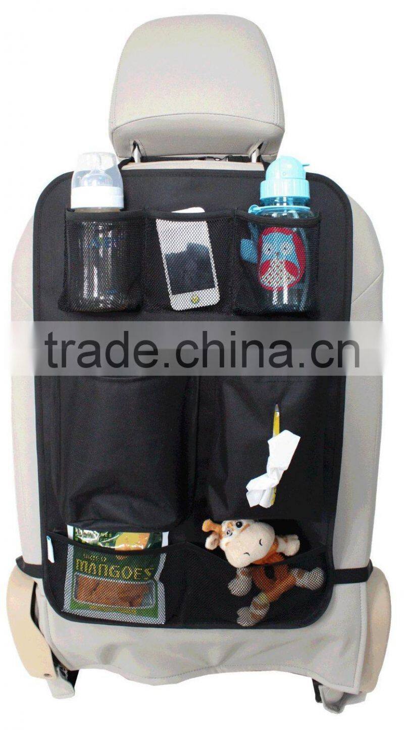 Backseat Organizer for Kids Car Back seat organizer with Tissue holder and Removable Pocket