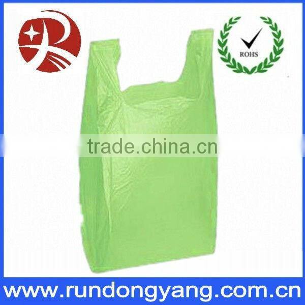 factory direct sale blue plastic t shirt bag