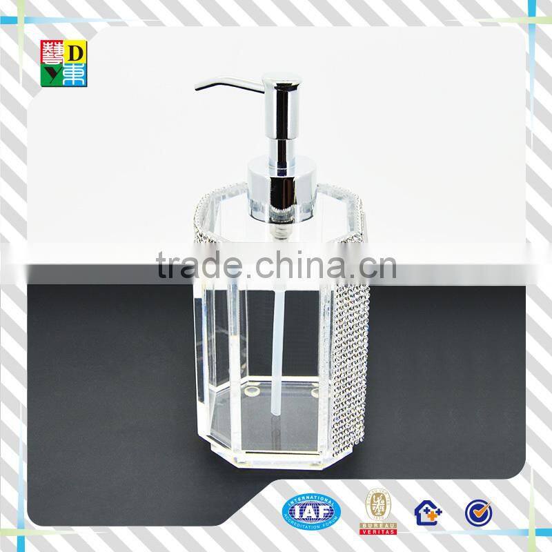 High quality clear acrylic bathroom set from China /custom design acrylic bathroom set for hotel equipment in wholesaler price