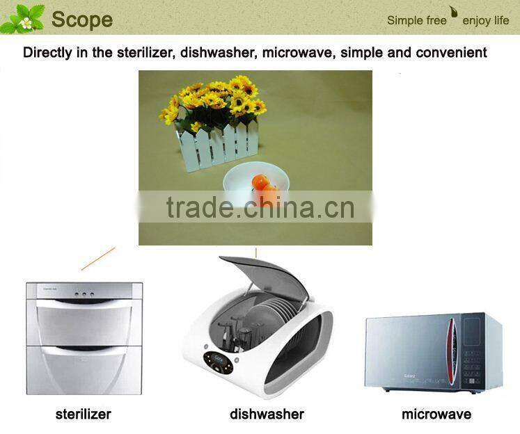 2015 high quality red custom printed microwavable ceramic bowls