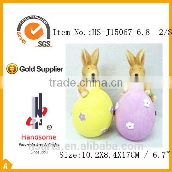 Colorful small size ceramic animal rabbit figurines for Easter and home decorative items