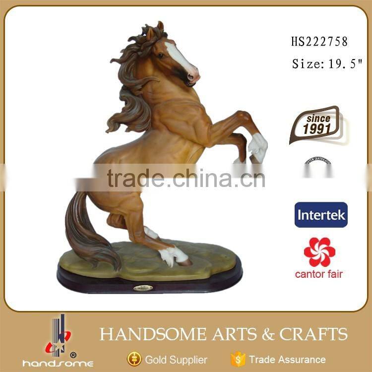 19.5 Inch Resin Animal Statue Large Horse Sculpture