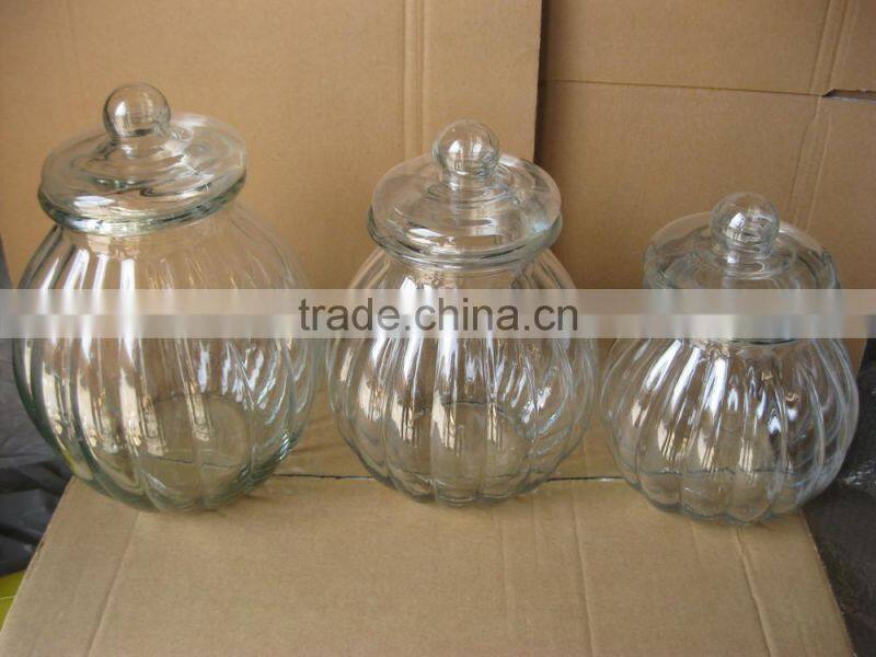 large volume jars glass with lid 2.5L,4L,5.5L