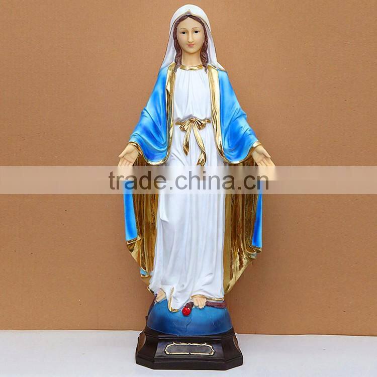 Catholic elegance resin virgin mary baby jesus statues