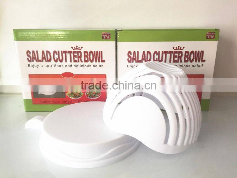 Foodgrade plastic salad maker/Salad Slicer Maker /salad cutter bowl for Kitchen