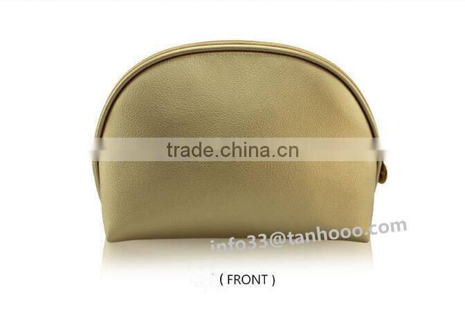 promotion fashional travel leather cosmetic bag