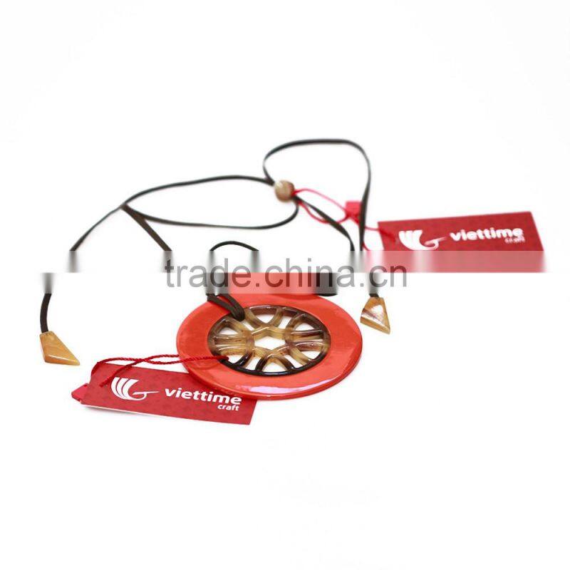 Water buffalo horn necklace, 100% handmade necklace from Vietnam