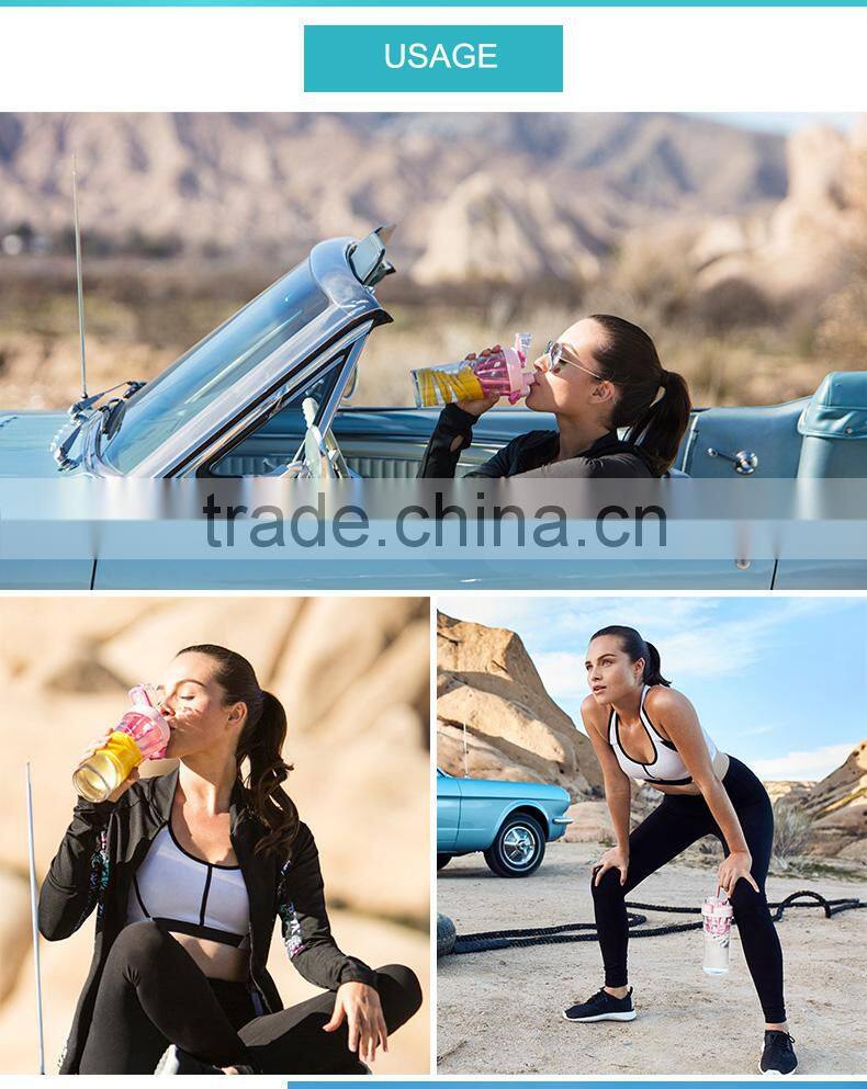 New Design Tritan Water Bottle Plastic Milk Shake Bottle Shaker