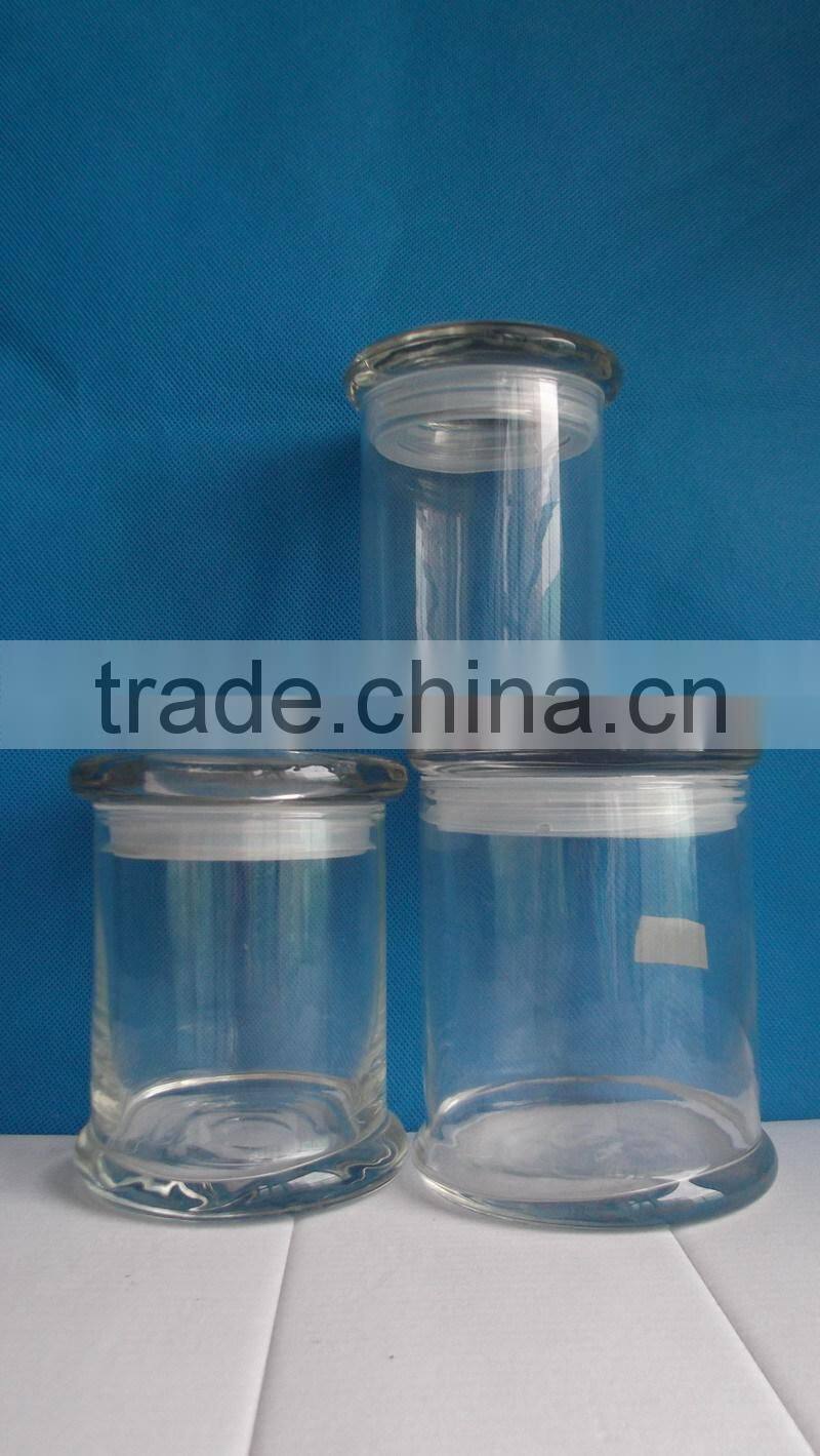 240ml vintange glass candle wax holder jar