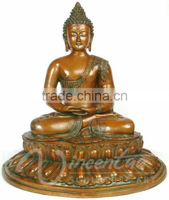 Indoor decoration religious style brass fengshui buddha india for sale