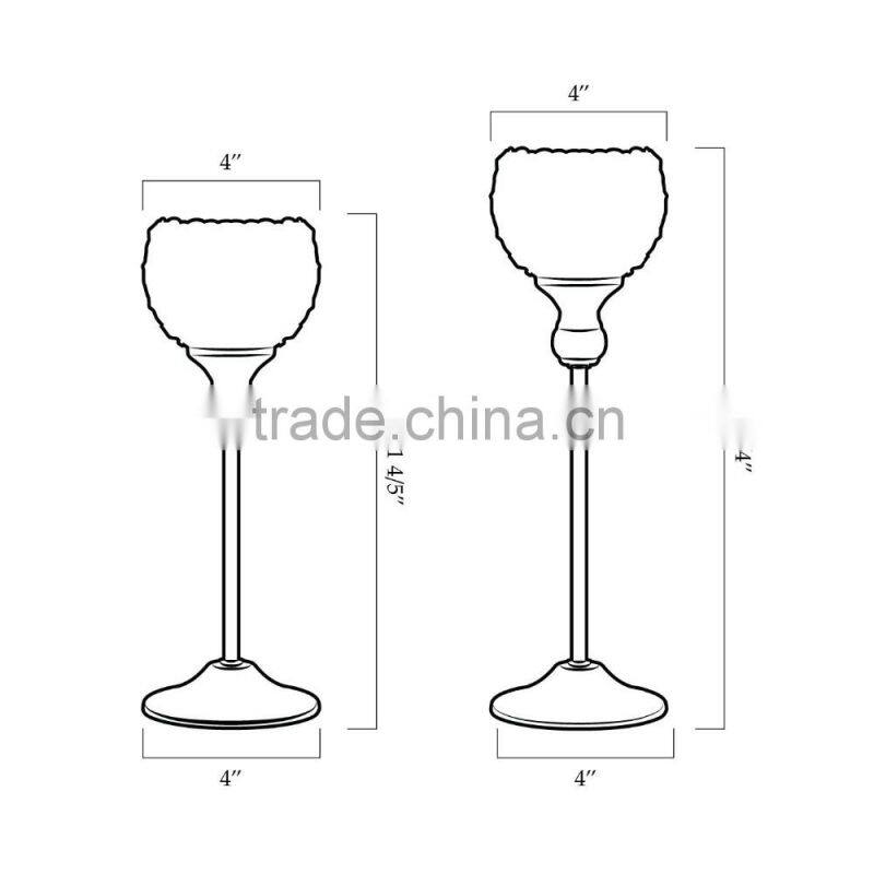 Candlestick Holders For Wedding Centerpieces Decoration Set of 2 Tea Light Candle Holder