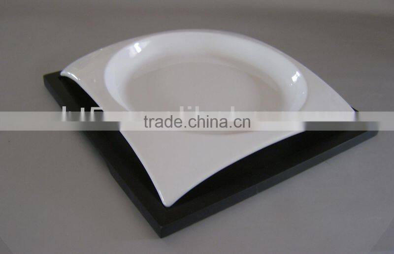 White square stoneware snacks serving tray,tableware set