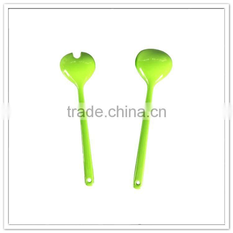 Hotel & Restaurant market selling two colored candy cream salad melamine spoon