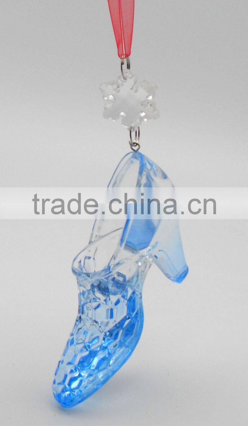 plastic acrylic crystal shoe figurines wedding souvenir return gifts