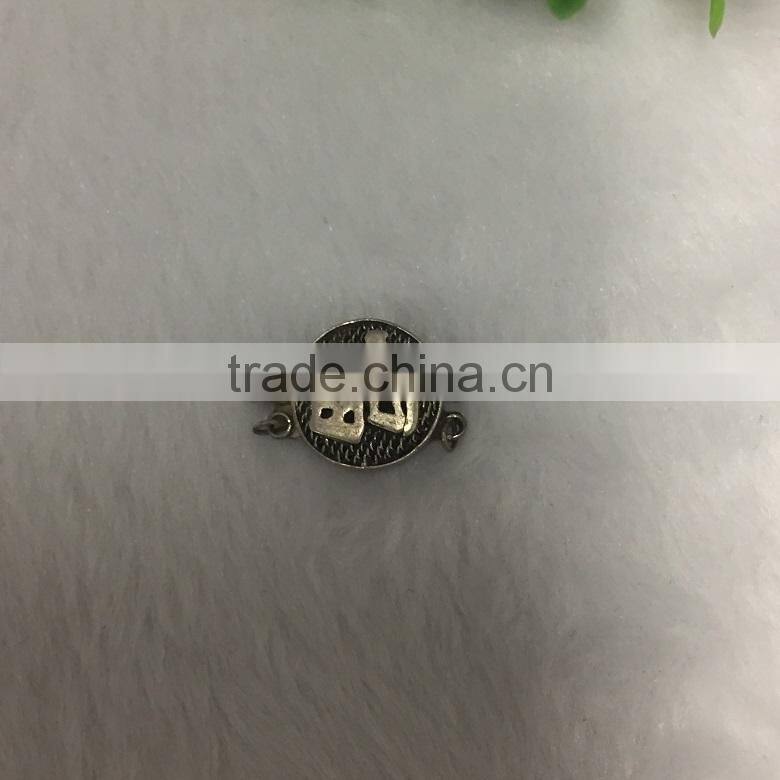 chinese character style alloy findings for necklace