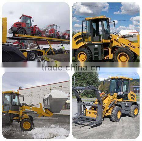 CE 4WD joystick loader hot sale in Canada EPA engine 2 ton wheel loader