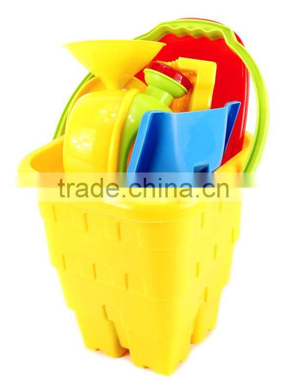 Dongguan ICTI Manufacturer 2015 Hot Newest Cheap 5 playSet Plastic outdoor activity Kids Sand toy Beach Toy