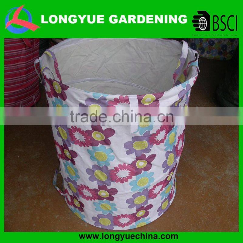 foldbale floral garbage bin