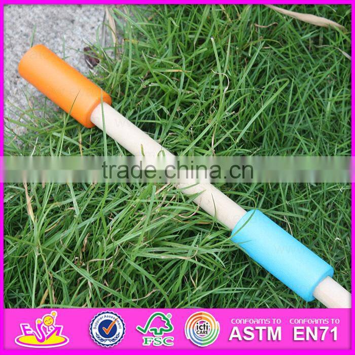 2015 Hot new wooden hand push cart toy for kids,Classic Cartoon Cart Wooden Push Toy,Baby favorite wooden push cart toy W05A010