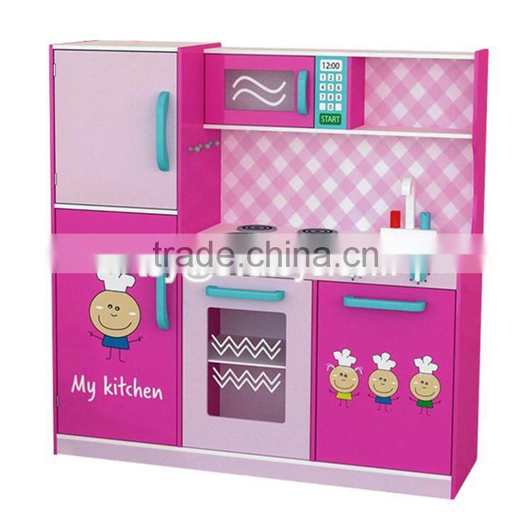 New kids play educational toys wooden baby kitchen set W10C275