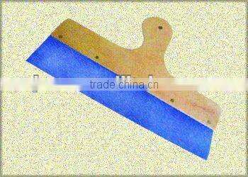 wooden handle blue steel scraper